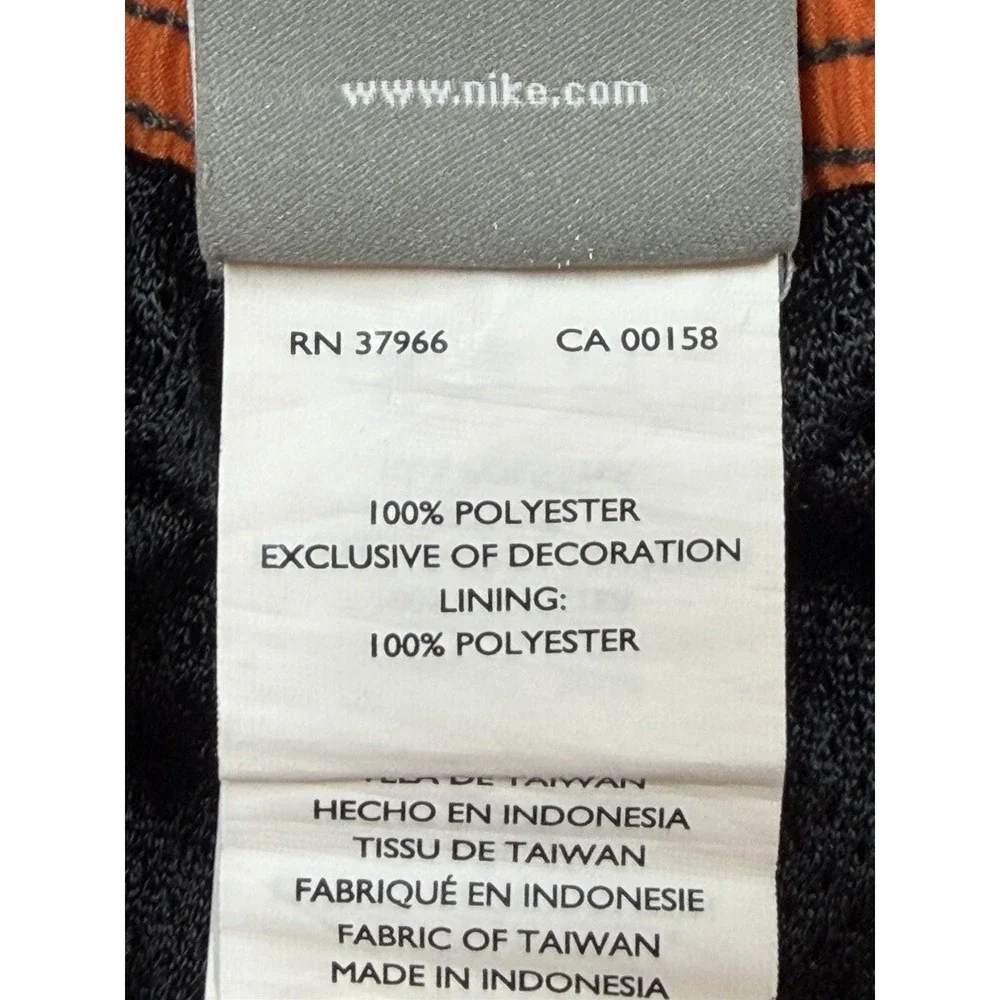 Nike Swim Shorts Mens Large Gray Orange Floral Swoosh  Beach Board Trunks Y2K